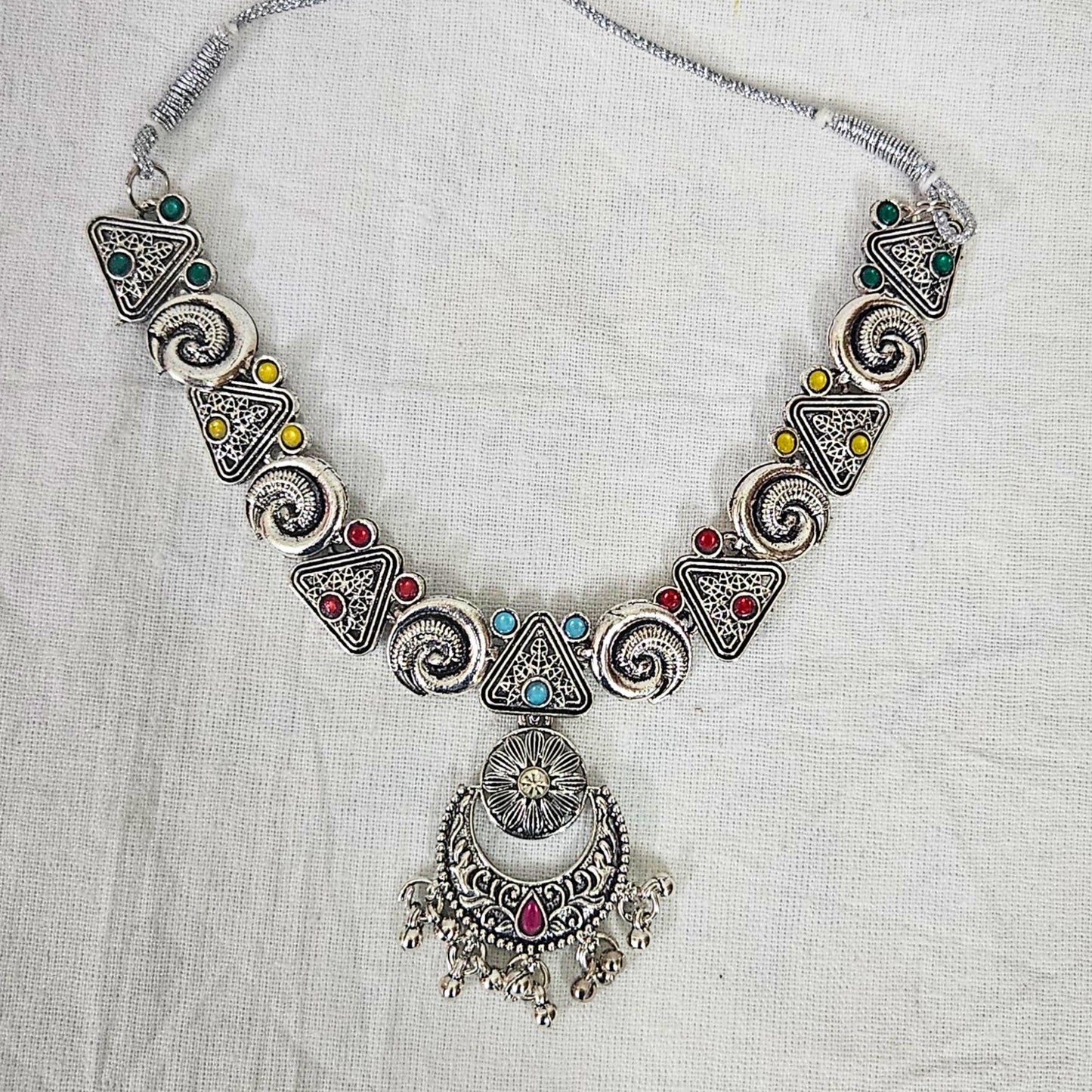 Dravya- Oxidised Necklace Set for Girls & Women