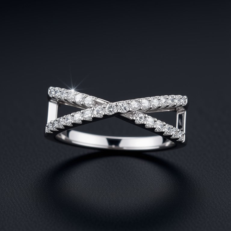 Veya- Silver AD Stone Adjustable Women Ring