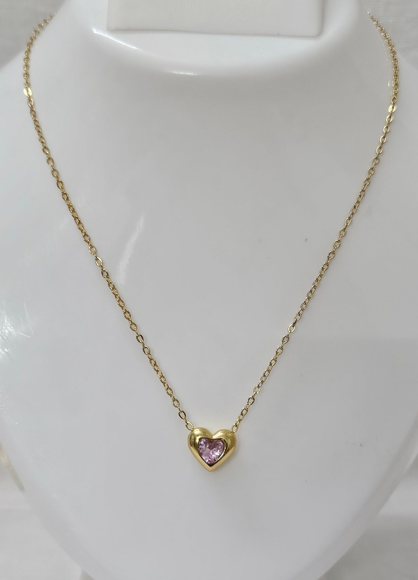 Heart- Anti-Tarnish Chain Pendant for Girls & Women
