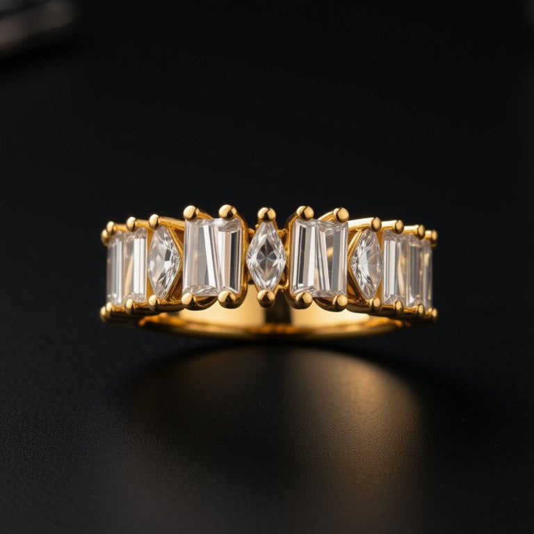 Millionaire Spark American Diamond Ring- Adjustable Women Ring