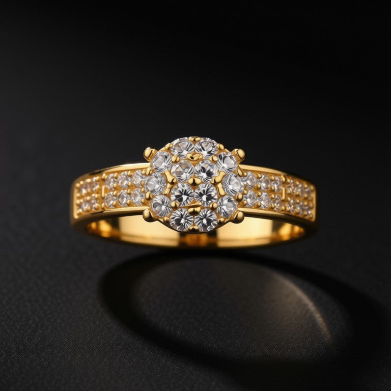Noor-E-Nazakat American Diamond Ring- Adjustable Women Ring