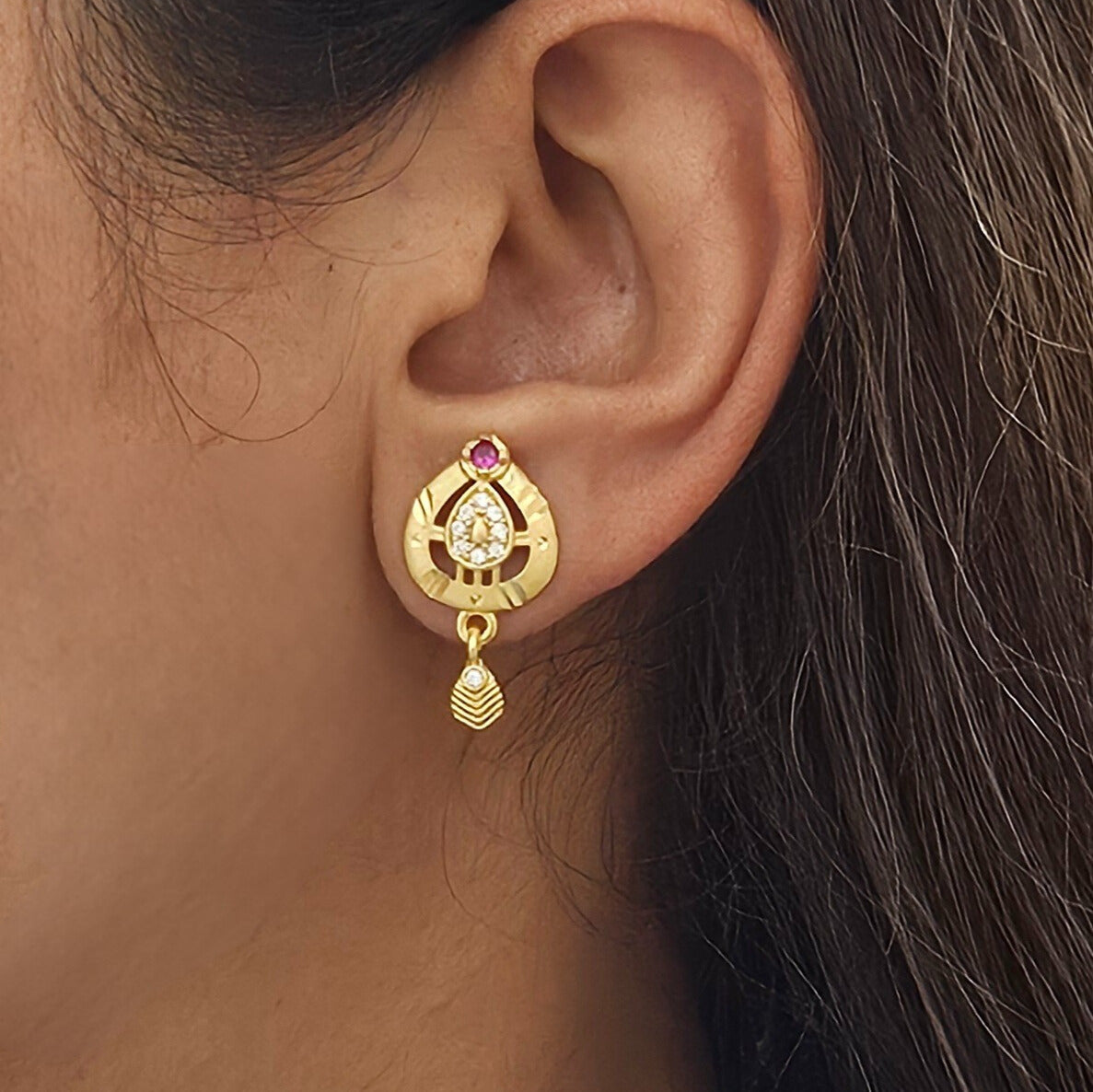 Cynra- AD Studded Earrings for Girls & Women