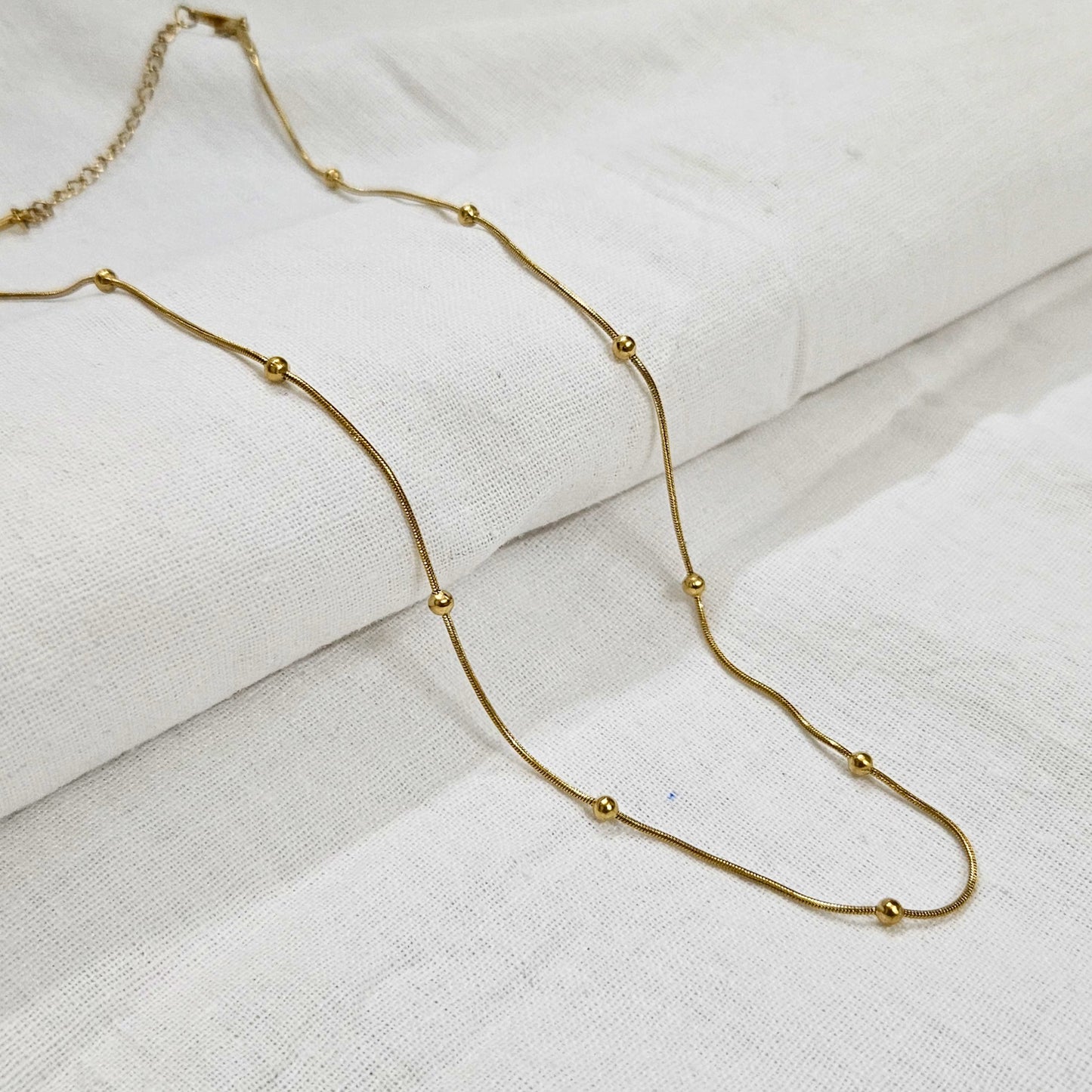 Nova Ball- Anti-Tarnish Golden Ball Chain (Unisex), Daily Wear, Colour Guaranteed