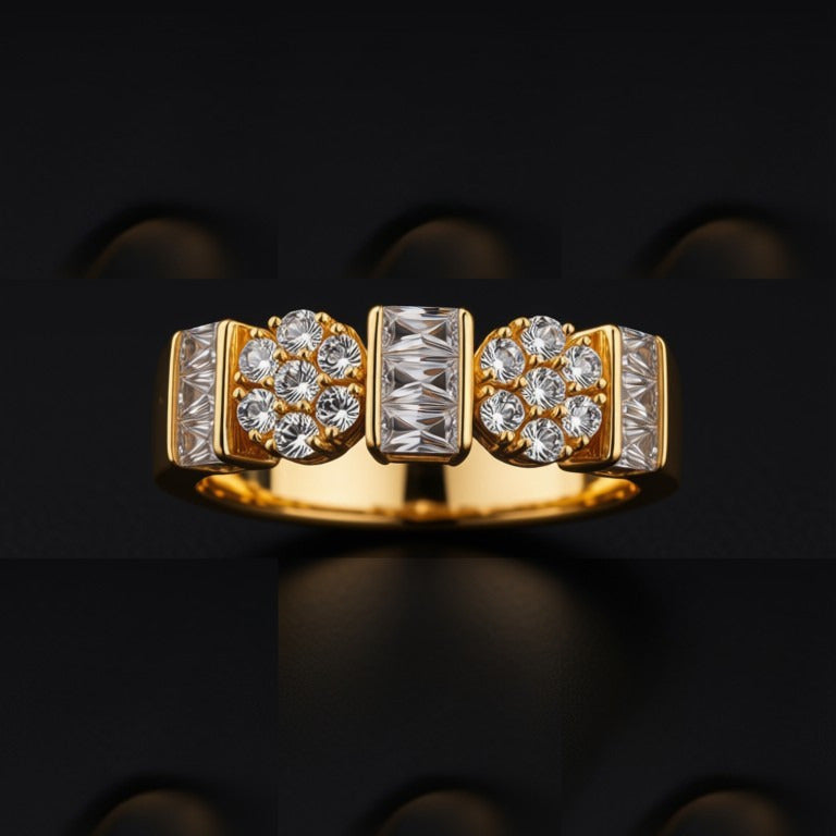 Belle Étoile American Diamond Ring- Adjustable Women Ring