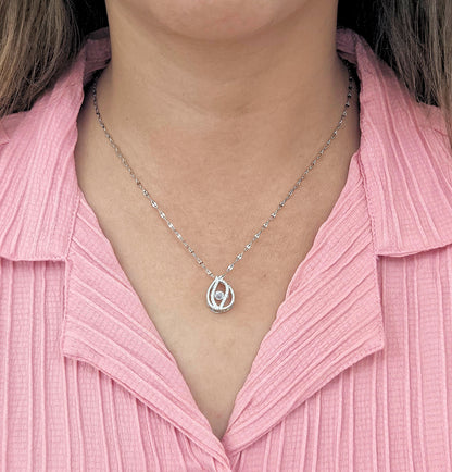 Dewora – Anti-Tarnish Silver Drop Pendant