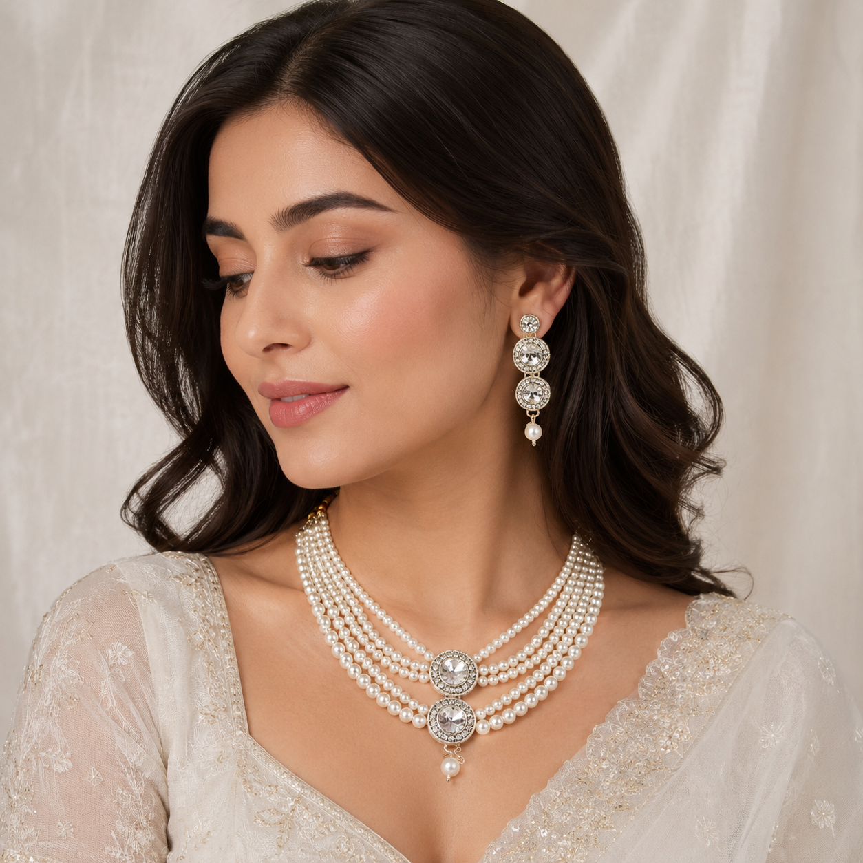 Meher Pearl Necklace Set