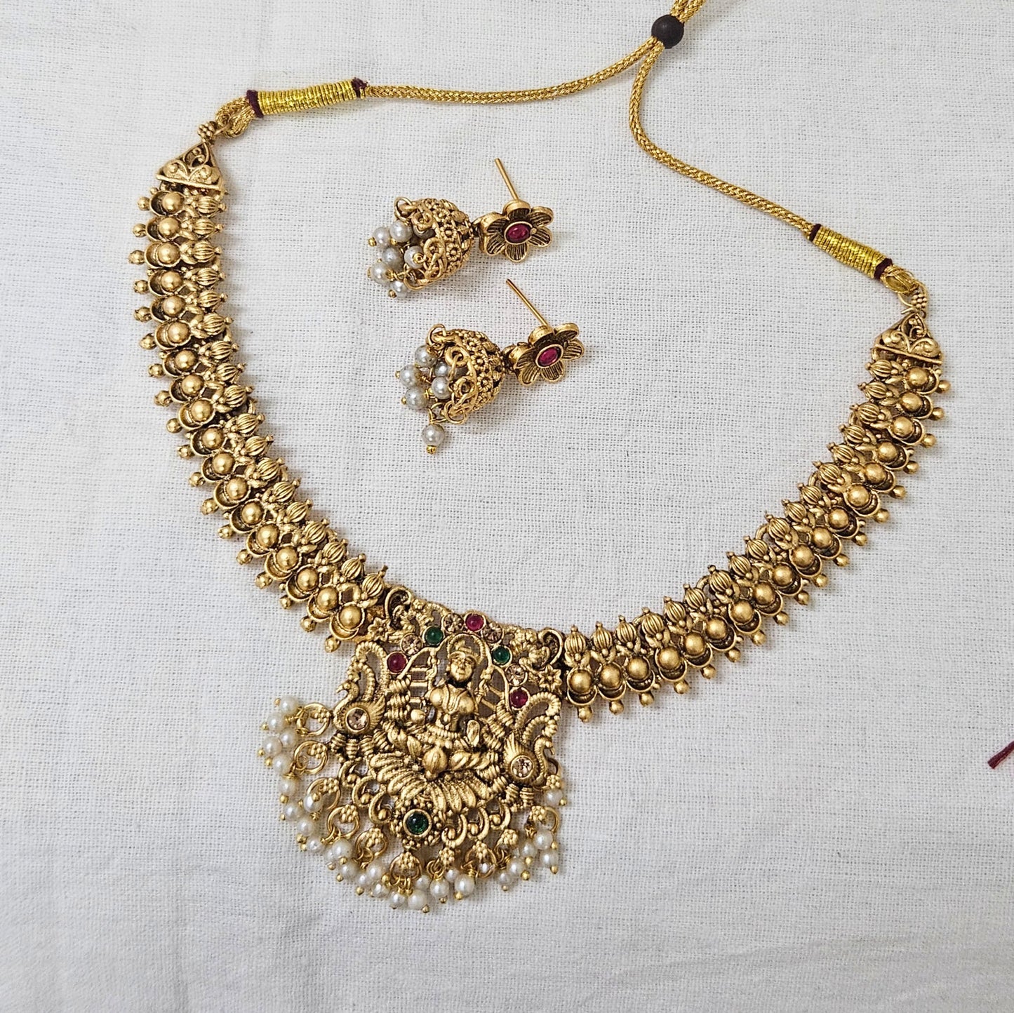 Devi Aura- Temple Necklace Set for Girls & Women