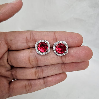 Celvi Studs- AD Stone Earrings for Girls & Women