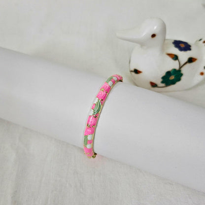 Mavique- Gold Plated Anti-Tarnish Enamel Bracelet