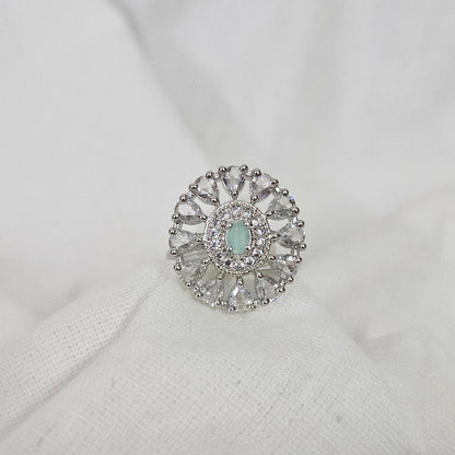Dazira- AD Stone Ring for Girls & Women