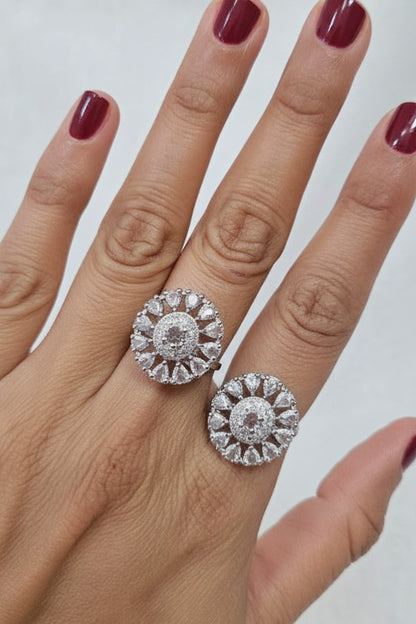 Dazira- AD Stone Ring for Girls & Women