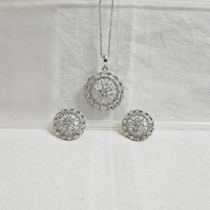 Regalyn - AD Stone Chain Pendant Set for Girls & Women