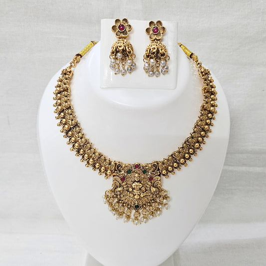 Devi Aura- Temple Necklace Set for Girls & Women