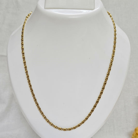 Nexa- Anti-Tarnish Golden Box Chain (Unisex), Daily Wear, Colour Guaranteed