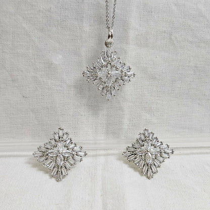 Pristyn Glow - AD Stone Chain Pendant Set for Girls & Women
