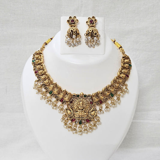 Vaibhavi- Temple Necklace Set for Girls & Women