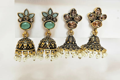 Wren : Antique Brass Jhumka for Women