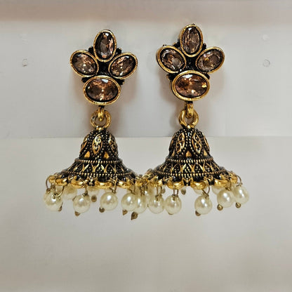 Wren : Antique Brass Jhumka for Women