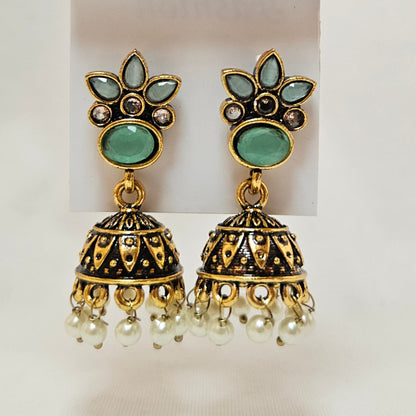 Wren : Antique Brass Jhumka for Women