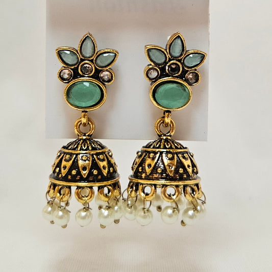 Wren : Antique Brass Jhumka for Women