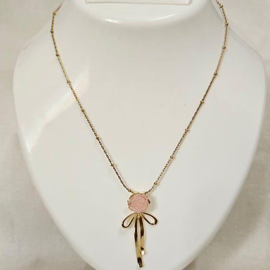 Roselle- Anti-Tarnish Chain Pendant