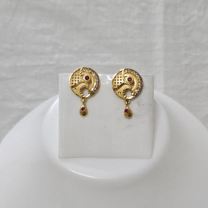 Myra- Micro Gold Plated AD Studded Earrings for Girls & Women