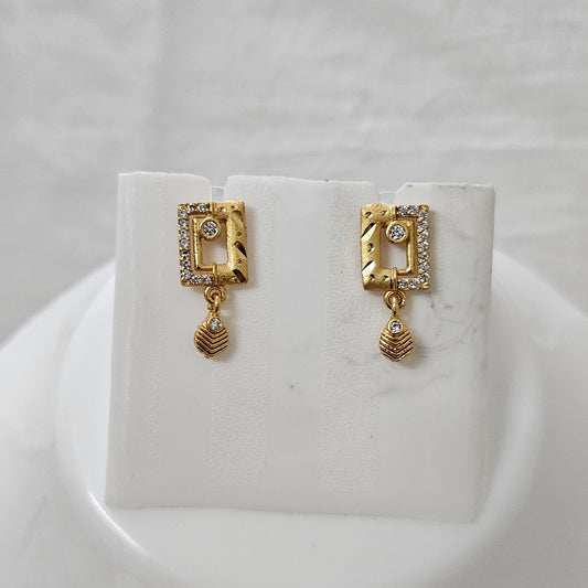 Zyra- Micro Gold Plated AD Studded Earrings for Girls & Women