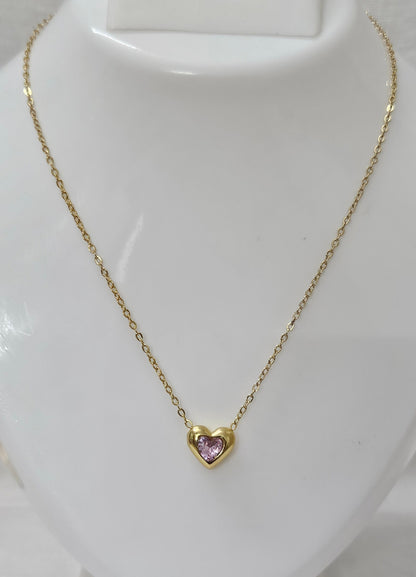 Heart- Anti-Tarnish Chain Pendant for Girls & Women