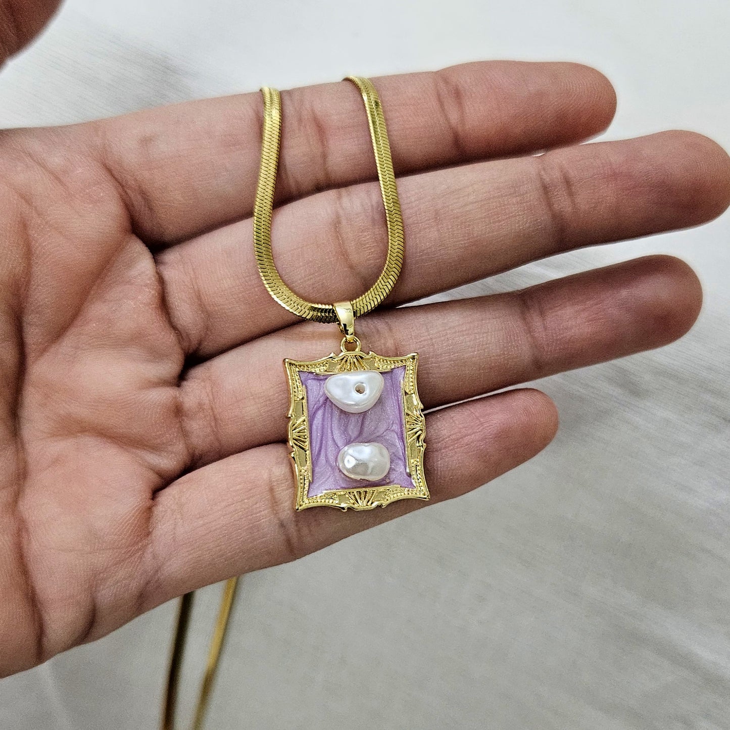 Tintara- Enamel Chain Pendant for Girls & Women