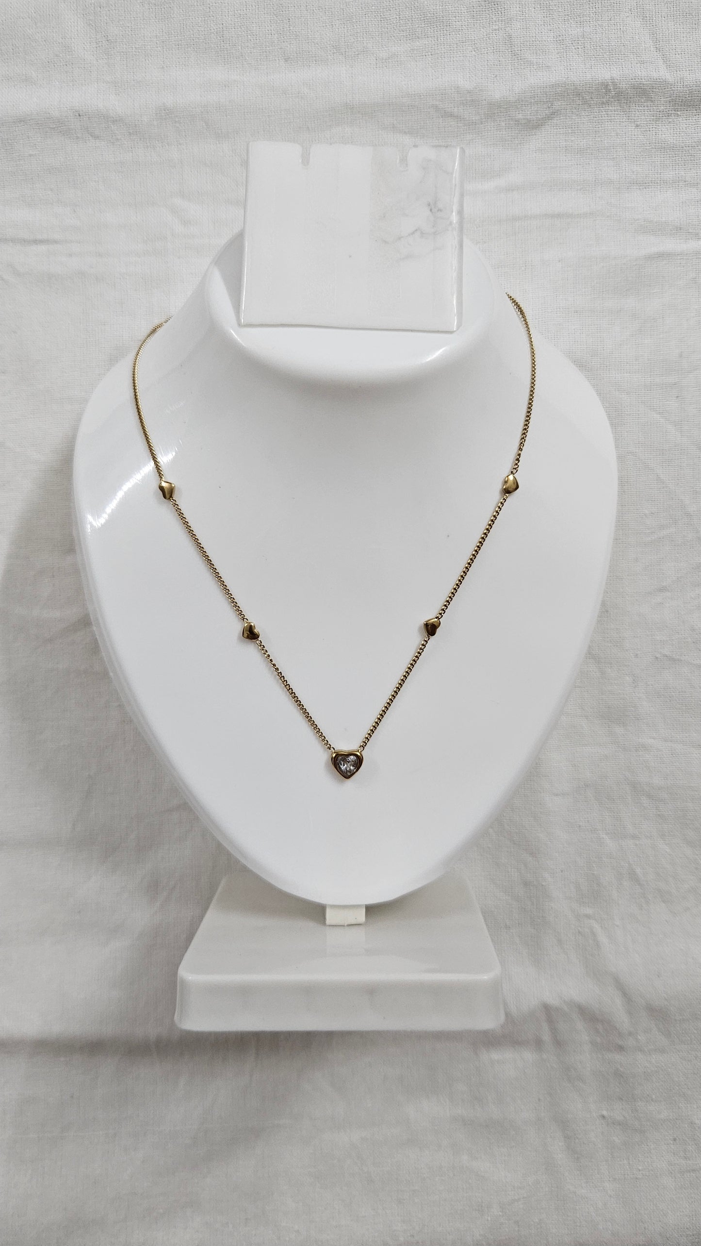 Delicate Heart- Anti-Tarnish Chain Pendant for Girls & Women