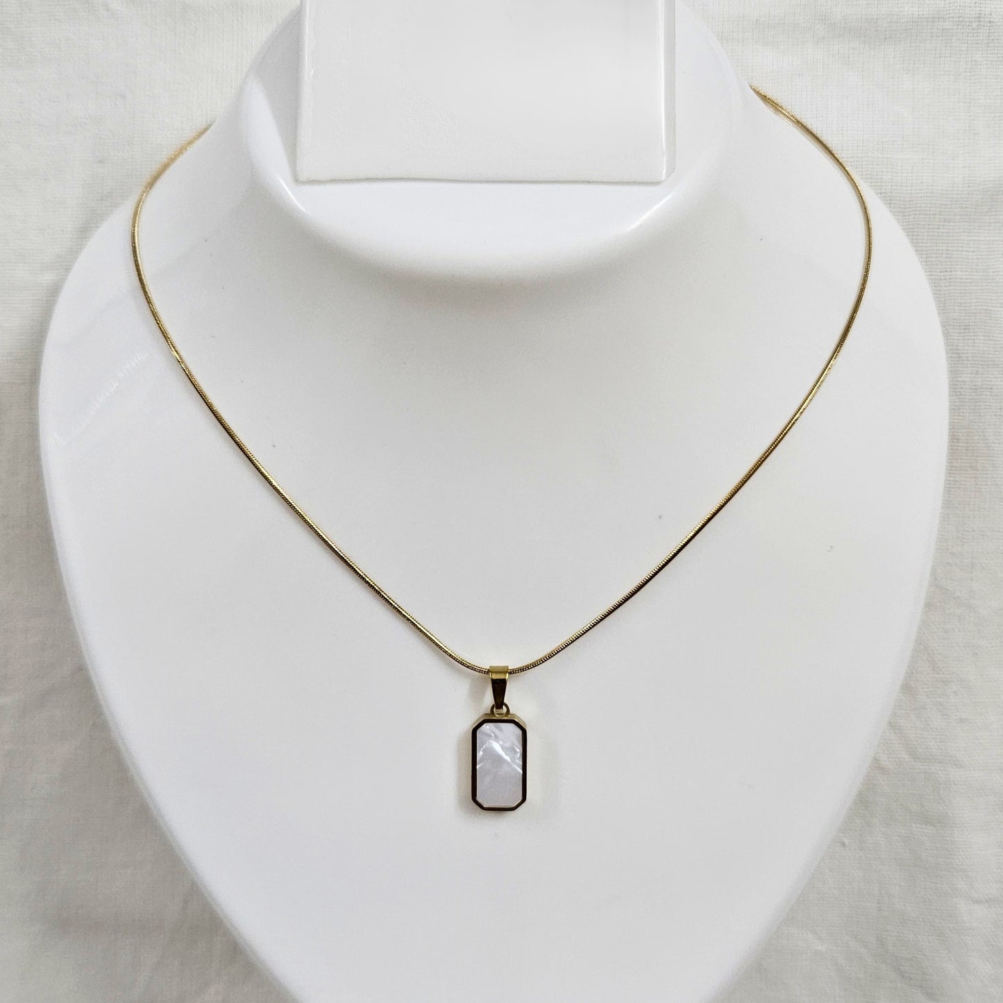 Black & White Aura- Dual Side Anti-Tarnish Chain Pendant for Girls & Women