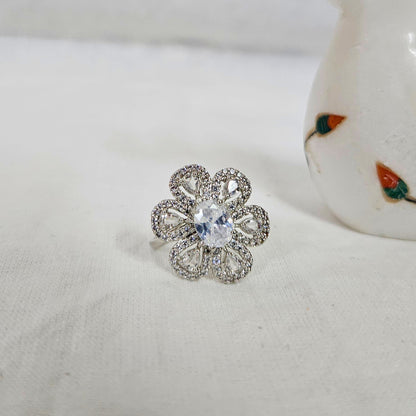 Majestia- AD Stone Ring for Girls & Women
