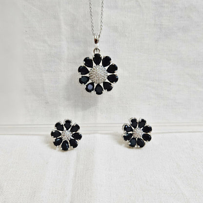 Floria - AD Stone Chain Pendant Set for Girls & Women