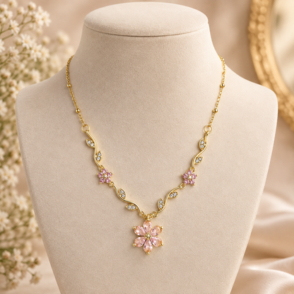 Tulip Charm Pendant- Anti-Tarnish Chain Pendant for Girls & Women