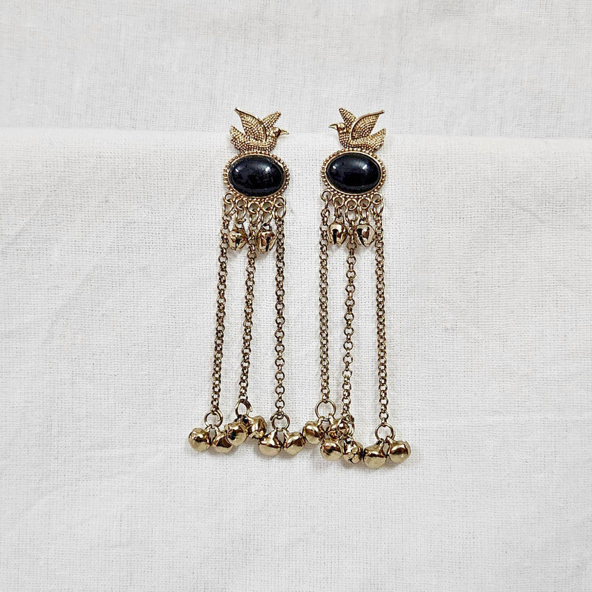 Vintage Kashmir Drop Earrings for Girls & Women