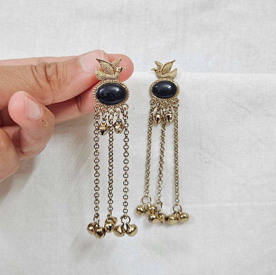 Vintage Kashmir Drop Earrings for Girls & Women