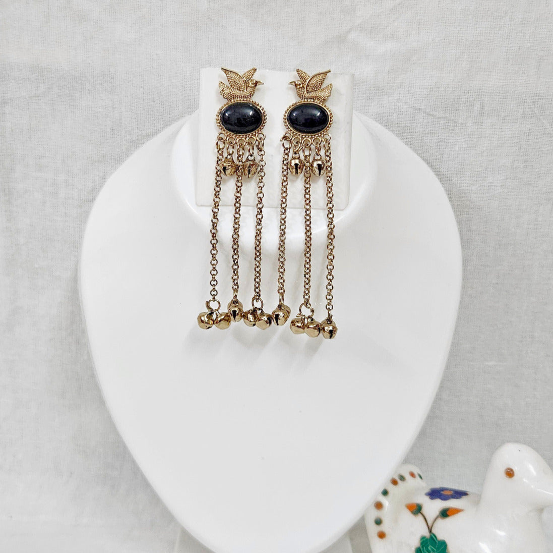 Vintage Kashmir Drop Earrings for Girls & Women