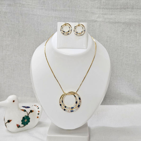 Vione- Premium Anti-Tarnish Chain Pendant Set for Girls & Women