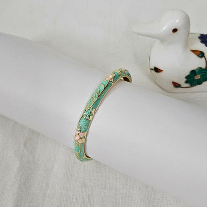 Mavique- Gold Plated Anti-Tarnish Enamel Bracelet