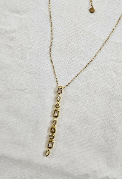 Soleil Drop Pendant - Anti-Tarnish Chain Pendant for Girls & Women