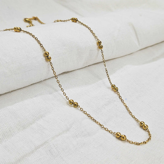 EverDot- Anti-Tarnish Golden Ball Chain (Unisex), Daily Wear, Colour Guaranteed