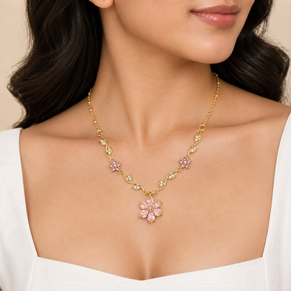 Tulip Charm Pendant- Anti-Tarnish Chain Pendant for Girls & Women