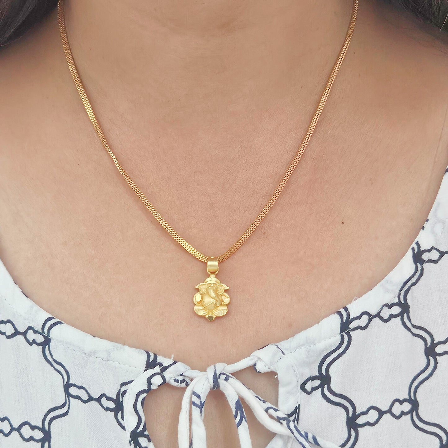 Divine Ganesha- Ganesha Chain Pendant (Unisex)