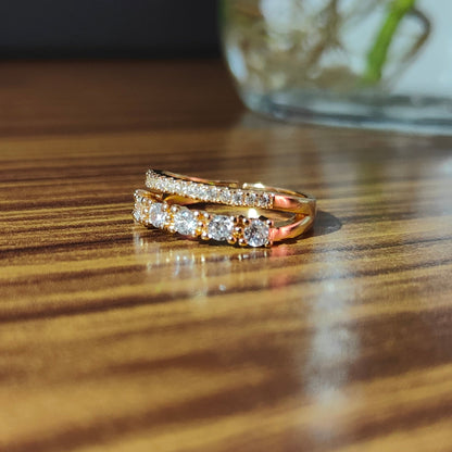 Regal Radiance - AD Adjustable Ring for Women