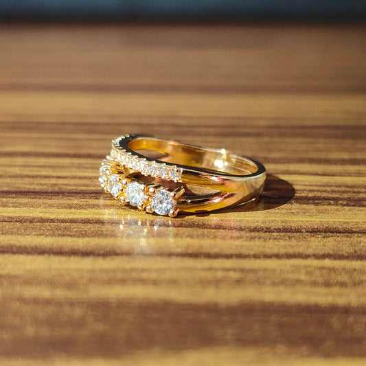Regal Radiance - AD Adjustable Ring for Women