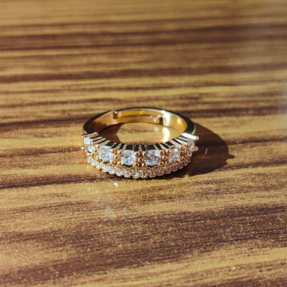 Regal Radiance - AD Adjustable Ring for Women