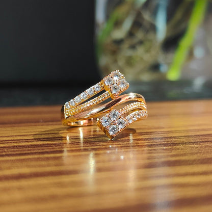 Gleamira - AD Adjustable Ring for Women