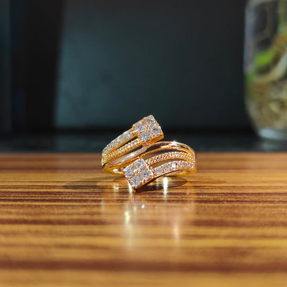 Gleamira - AD Adjustable Ring for Women