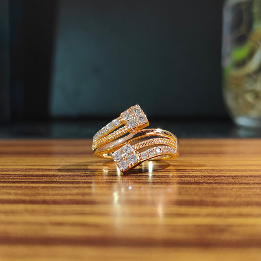 Gleamira - AD Adjustable Ring for Women