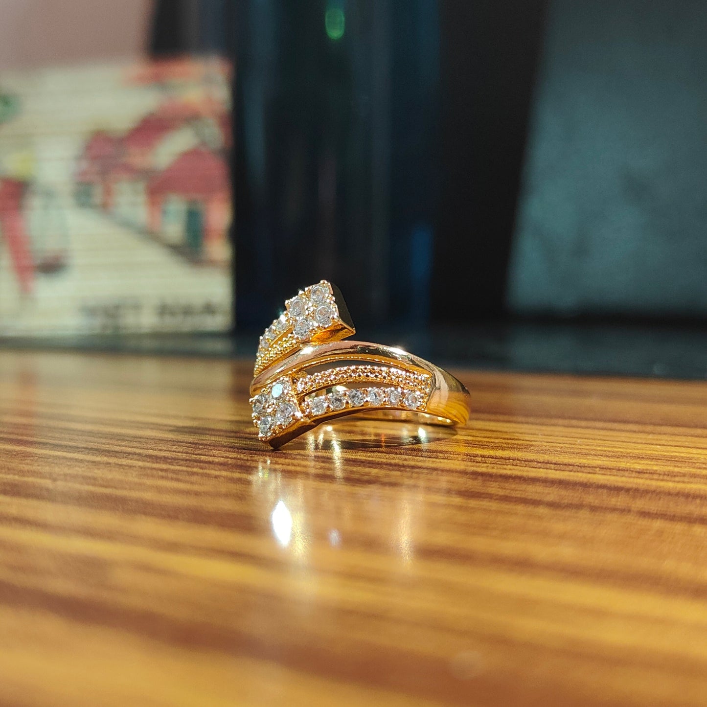 Gleamira - AD Adjustable Ring for Women